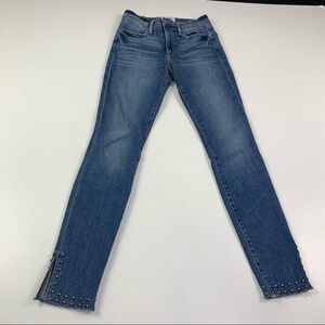 Frame Jean women‎ size 25 Le High Skinny Studded legs